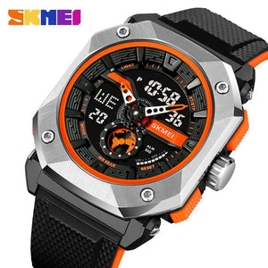 SKMEI - 2272 - Rugged Luxury Sports Watch - Black/Orange image 0