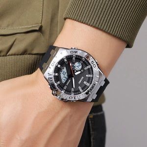 Skmei - 2276 - S-shock Sport Watch - Silver/White image 3