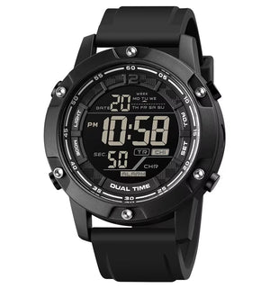 SKMEI - 1762 - Digital LED Military Sport Watch - Black image 2
