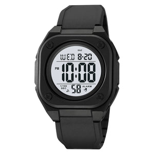 Skmei - 2160 - Smart Digital Functions Watch - black-white image 0