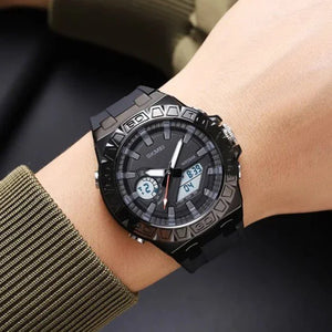 Skmei - 2276 - S-shock Sport Watch - Black/White image 2