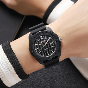 Skmei - 2393 - Quartz Analog Silicone Strap Watch - black/checkered image 2