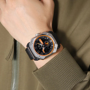 SKMEI - 2272 - Rugged Luxury Sports Watch - Black/Orange image 5