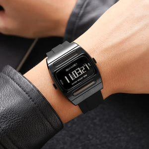 SKMEI 2563 Solar Powered Digital Watch - black image 2