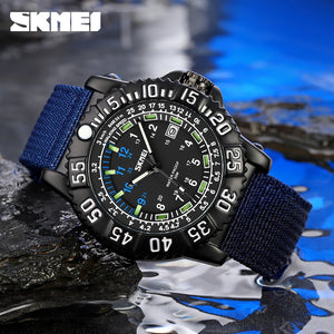 SKMEI - 9281 - High Quality Luxury Watch - Blue image 4