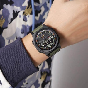 SKMEI - 2355 - High Quality Luxury Watch - ArmyGreen image 4