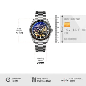 SKMEI - 9194 - Automatic Skeleton Machine - silver image 3