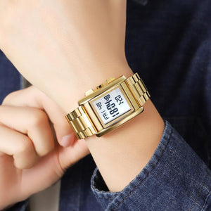 SKMEI - 2092 - Qibla Azan Time Reminder Prayer Watch - gold image 2