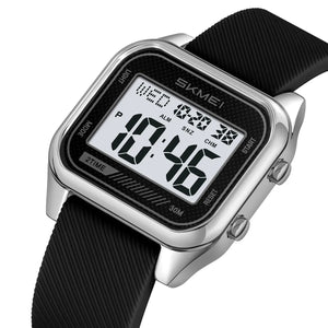 Skmei - 2496 - Digital LED Waterproof Watch - Silver/Black image 0