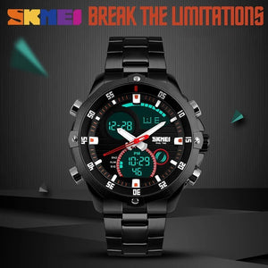 Skmei - 1146 - Waterproof Dual Display LED Digital Alarm - Black image 4