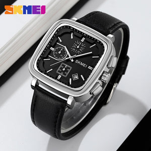 Skmei - 2182 - Simply Date Stopwatch - Silver image 1