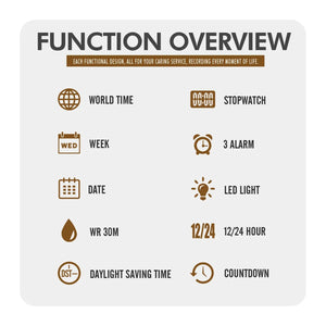 SKMEI 2459 Analog Digital World Time Sports Watch - black/black image 4