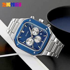SKMEI - 2201 - Square Chronograph Watch - Blue image 0
