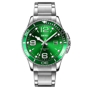 Skmei – 9278 – Luxury Stainless Steel Quartz Watch – Green image 0