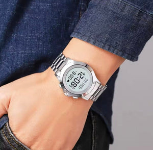 SKMEI - 2270 - Qibla Azan Time Reminder Prayer Watch - silver image 2
