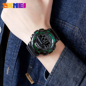 Skmei - 2110 - Advanced Digital Functions Watch - Black/green transparent image 2