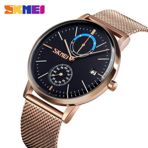SKMEI - 9182 - Premium Minimalist Mesh Watch - rose gold image 1