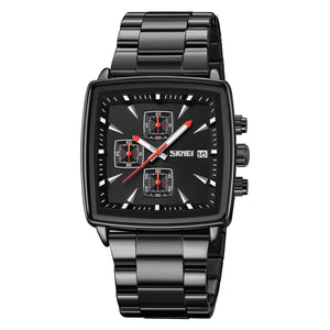 SKMEI - 9331 - Luxury Chronograph Wr30m Waterpoof Quartz - Black/Black image 1