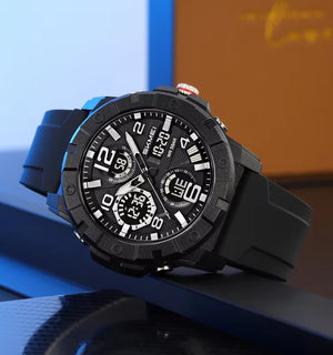 Skmei - 2487 - Urban Storm Dual Display Watch - Black image 1