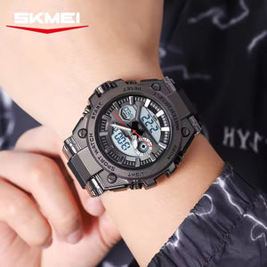 SKMEI - 2417 - High Quality Luxury Watch - Black/White image 2