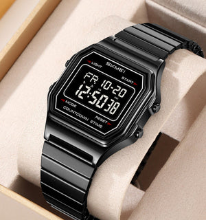 Skmei – 2465 – Digital Spring Strap Watch – Black/Black/SpringStrap image 2