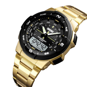 Skmei - 1370 - Navitech Dual Display Watch - Gold image 0