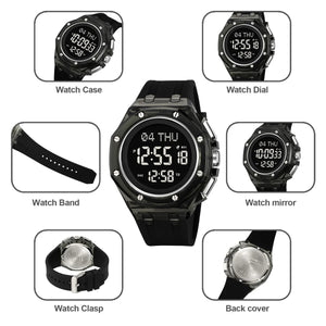 Skmei - 2481 - Heavy Duty Sports Digital Watch - black-black image 3
