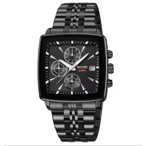 Skmei - 2434 - Men's Stainless Steel Quartz Chronograph Watch - black/silver image 0