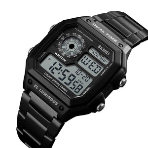 Skmei - 1335 - Digital Sports Countdown Waterproof Watch - Black image 1