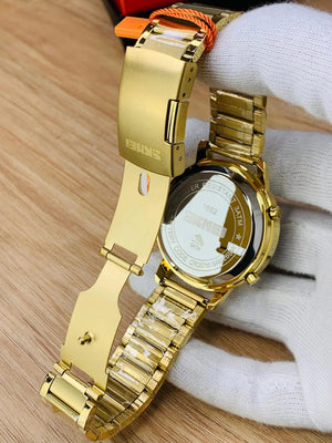 Skmei - 1652 (Chain) - Multifunctional Waterproof - Gold/White-Steel image 6