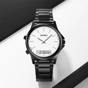 Skmei - 2120 - Electronic Luminous 30m Waterproof - Black/White image 1