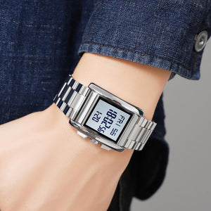 SKMEI - 2092 - Qibla Azan Time Reminder Prayer Watch - silver image 3
