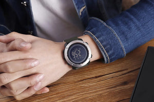 SKMEI - 1416 - High Quality Luxury Watch - Army/Green-Steel image 4