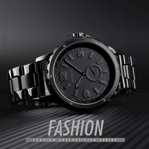 SKMEI - 1513 - High Quality Luxury Watch - Black image 3