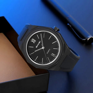 SKMEI - 2470 - High Quality Luxury Watch - Black-Line image 0
