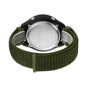 SKMEI 2412 Digital Countdown World Time Sports Watch - armygreen/nylon image 3