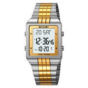 SKMEI - 2335 - Digital Multifunction Stainless Steel Watch - Gold/Silver image 1
