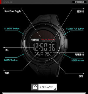 SKMEI - 1405 - High Quality Luxury Watch - Black image 2