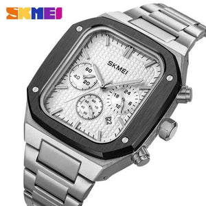 SKMEI - 2201 - Square Chronograph Watch - Silver image 0