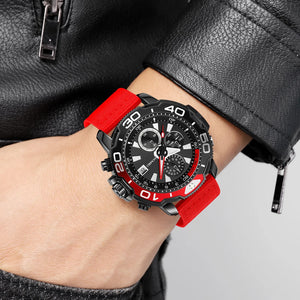 Skmei - 9381 - Men’s Sports Chronograph Watch - Red image 2
