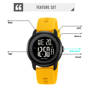 Skmei - 2218 - Active Day Digital Watch - Yellow image 2