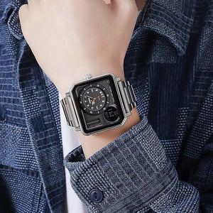 SKMEI - 2025 - LED Backlight Large Screen Multi-Time Zone Waterproof Watch - Silver image 3