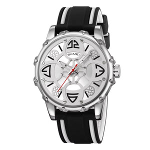 SKMEI 9342 Racing Analog Quartz Sports Watch - Black image 1