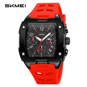SKMEI - 9345 - Multifunctional Chronograph Quartz Watch - red image 4