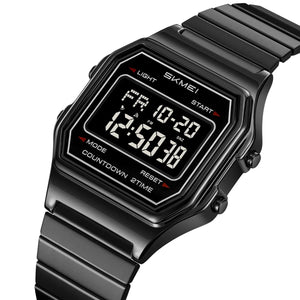 Skmei – 2465 – Digital Spring Strap Watch – Black/Black/SpringStrap image 0