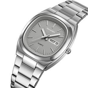 SKMEI 2420 Unisex Analog Quartz Day-Date Watch - silver/grey image 0