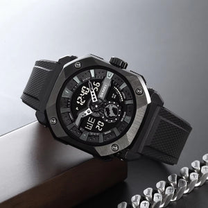 SKMEI - 2272 - Rugged Luxury Sports Watch - Black image 1