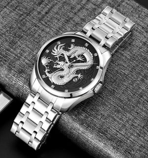 SKMEI - 9193 - High Quality Luxury Watch - Silver-Black image 2