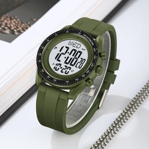 Skmei - 2045- Digital Multifunctional Luminous Waterproof - Army/Green image 1