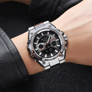 SKMEI - 2416 - Dual Display Sports Watch - silver image 2